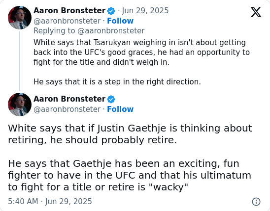 Gaethje’s Ultimatum: Will Dana Blink?
