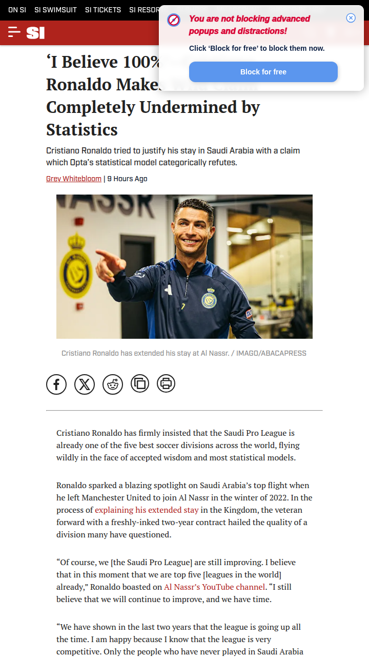 CR7’s Bold Saudi League Claim: Top 5 or Not?