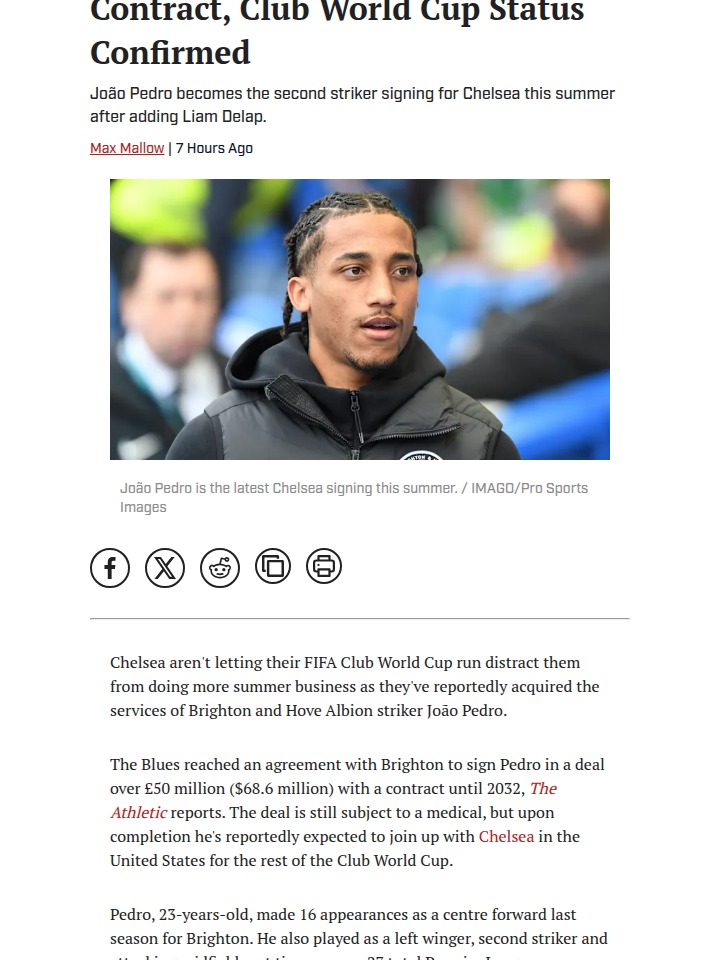 João Pedro Joins the Blues: Smart Move or Gamble?