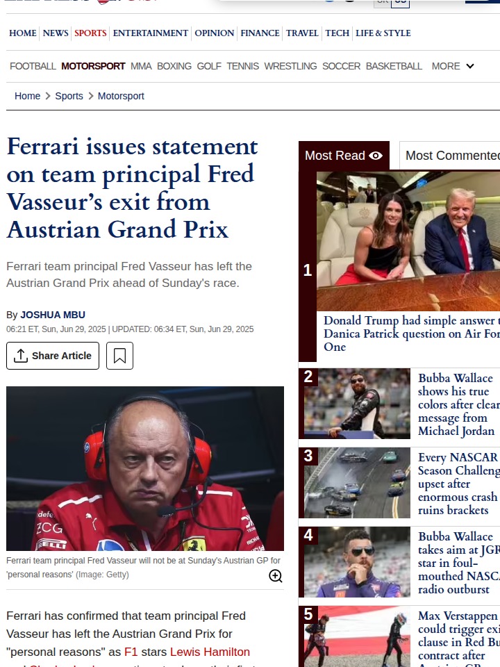 Vasseur’s Sudden Exit: Pressure on the Prancing Horse