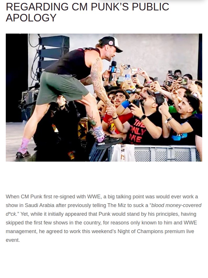 Did CM Punk Really Sell Out in Saudi?