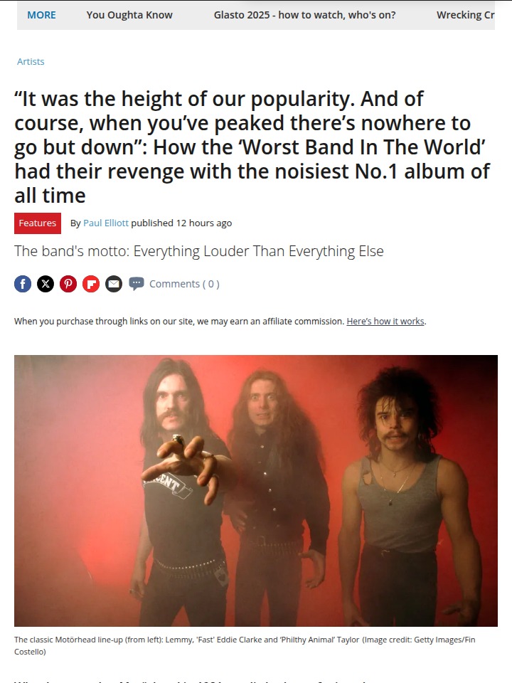 Motörhead’s Noisy No.1 Revenge 🤘