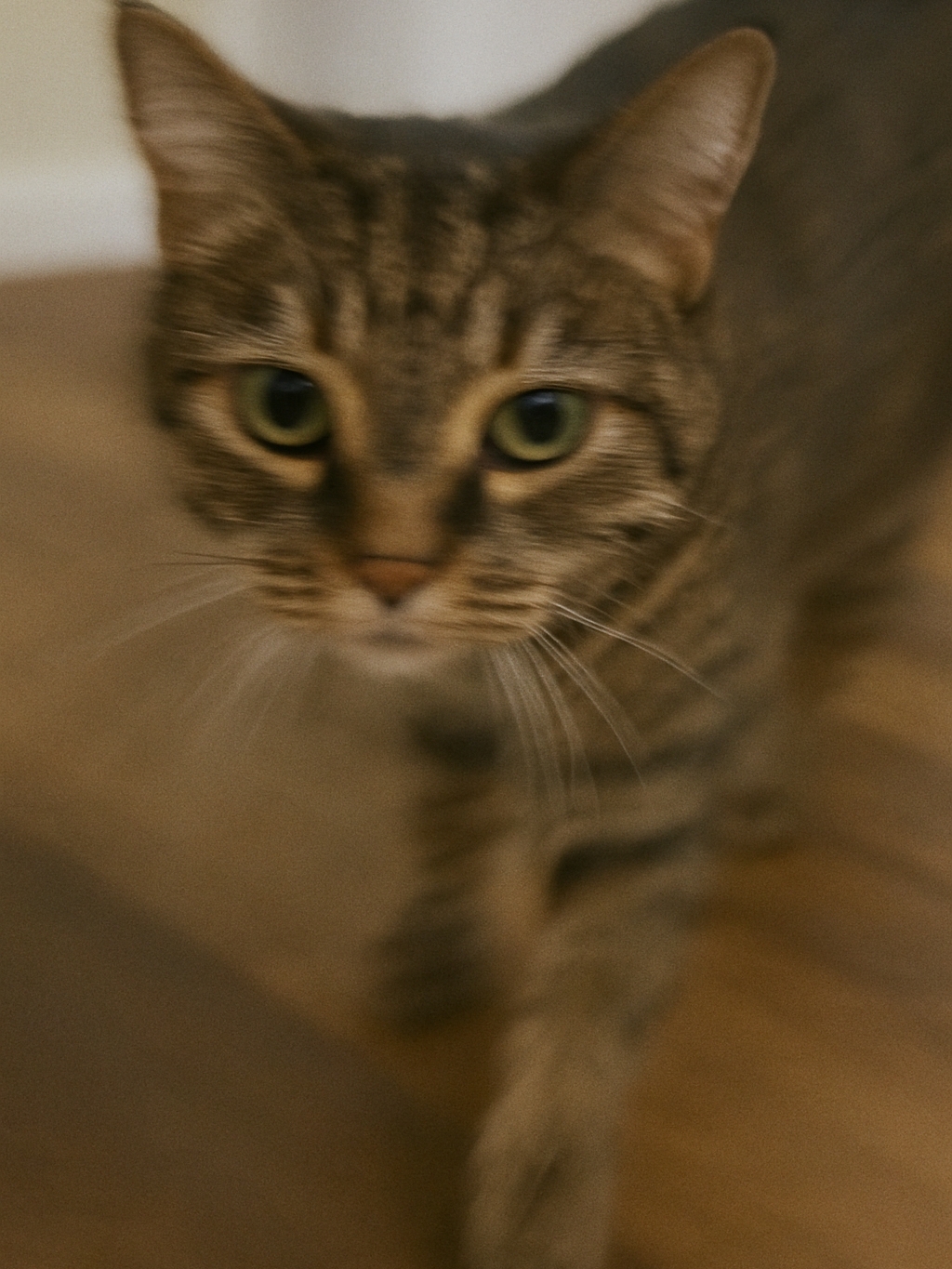 Meet Luna: The Blurry Acrobat Cat
