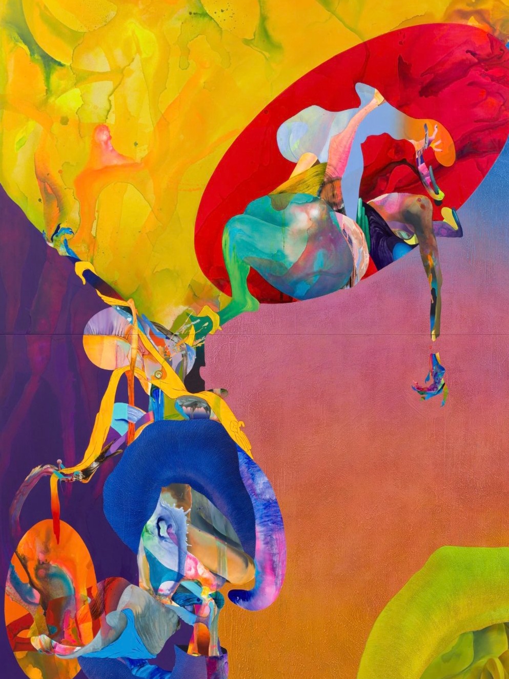 Carnival Masks and Wrestling Moves Collide in Ilana Savdie’s Chromatic Mayhem