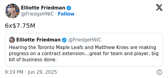 Knies Locks In: Leafs’ Future Secured!