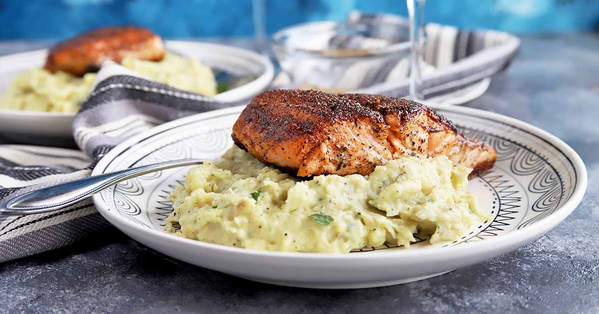 Blackened Salmon for Low Iron Days