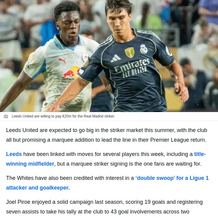 Whites Eye Real’s Young Gun: Garcia to Leeds?