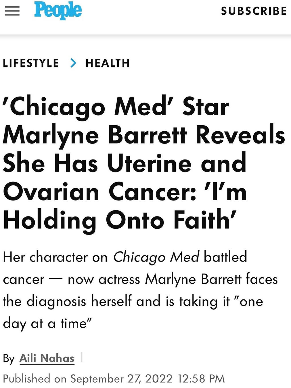 Marlyne Barrett’s Inspiring Comeback