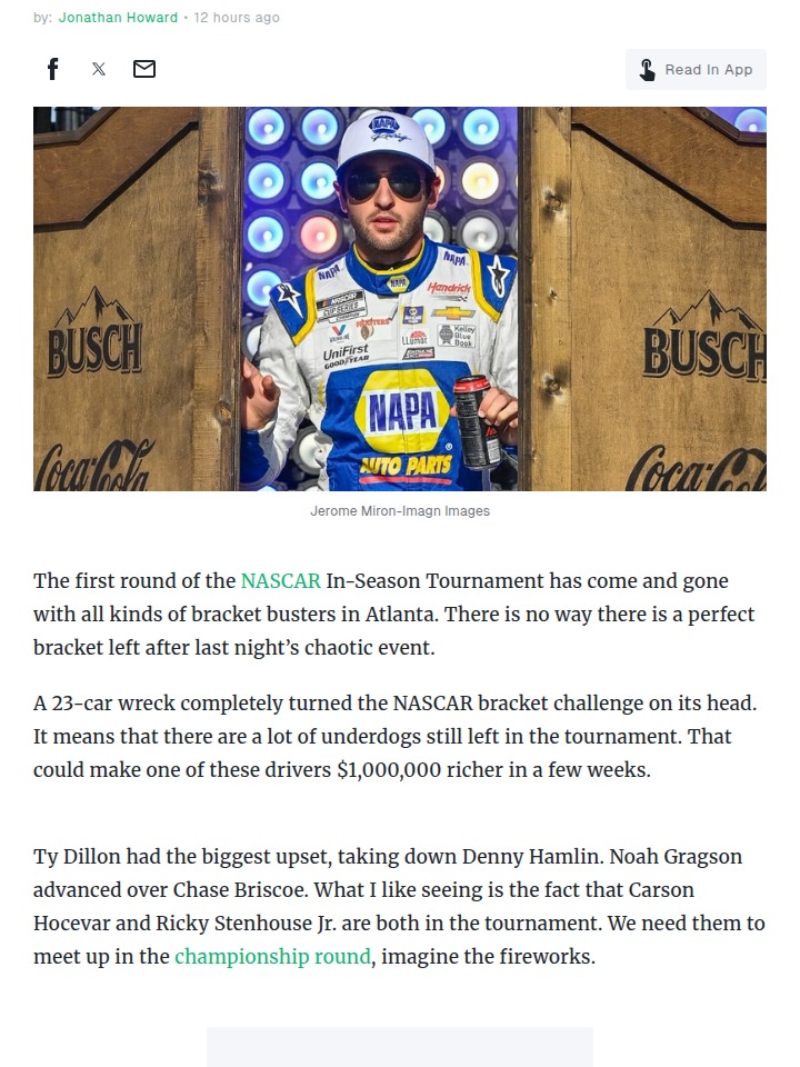 Bracket Chaos: Underdogs Shake Up NASCAR!
