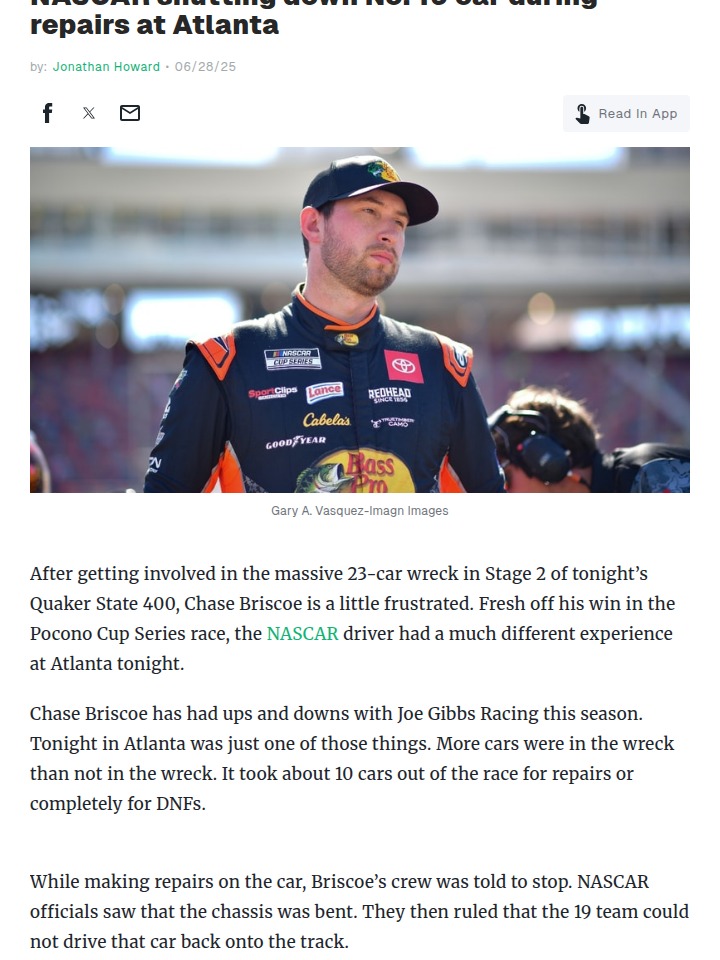 Briscoe Benched: Was NASCAR Too Strict?