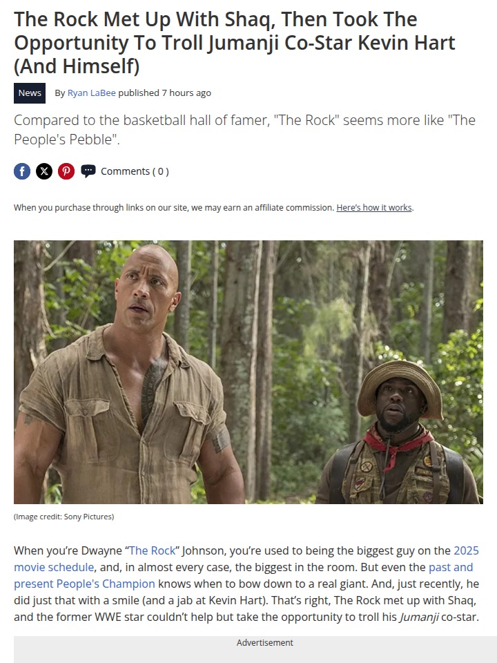 Shaq Makes The Rock Look Tiny—Hart Next?