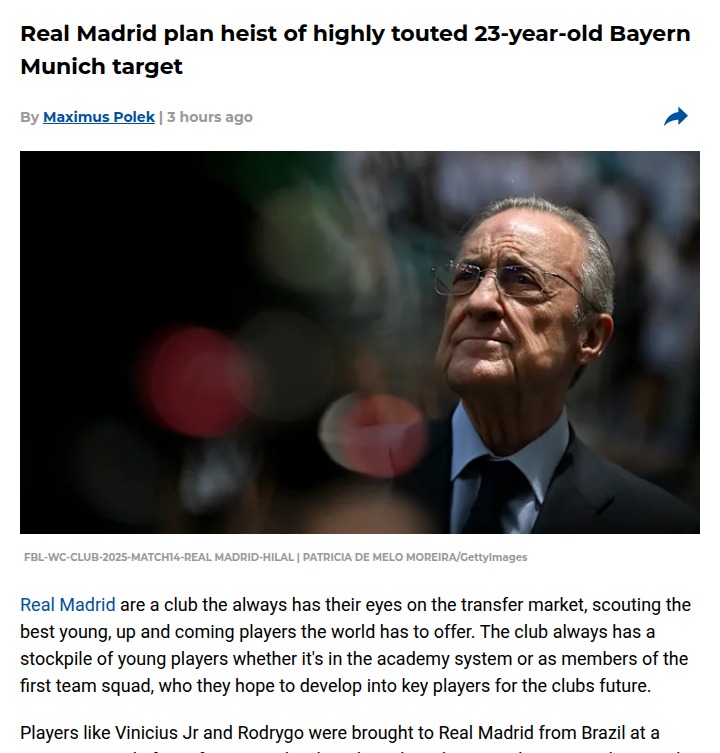 Los Blancos Eye Bayern’s Striker Target