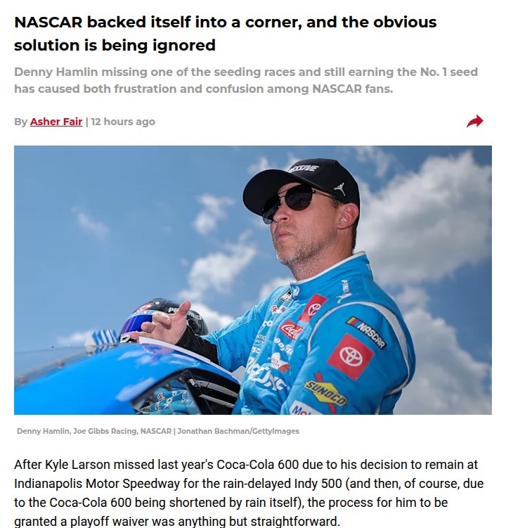 Hamlin’s No. 1 Seed Sparks Waiver Debate