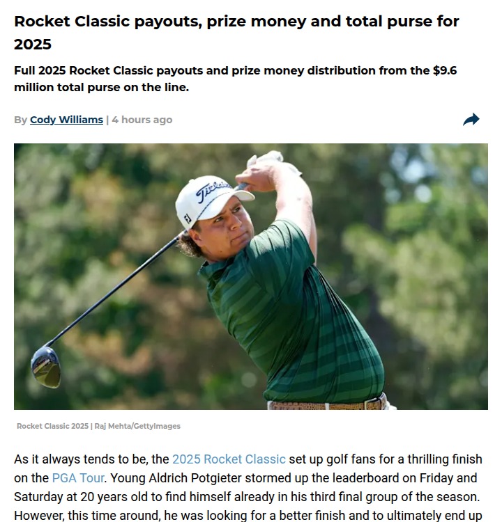 Potgieter vs. Knapp: Rocket Classic Drama