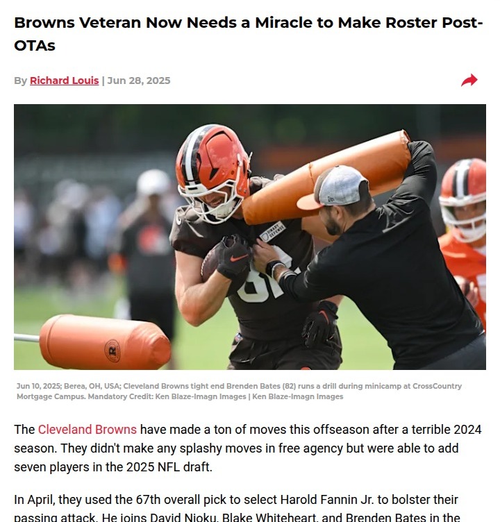 Can Brenden Bates Beat the Roster Odds?