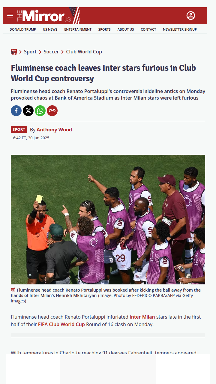 Portaluppi’s Sideline Antics Ignite Club World Cup