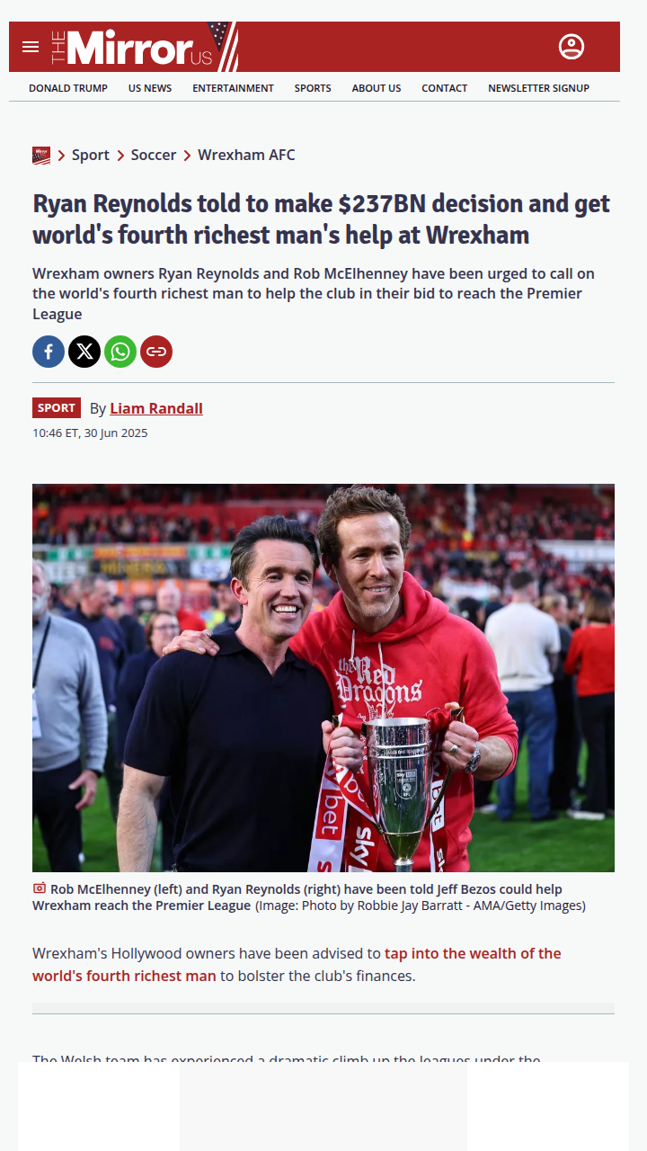 Should Deadpool Call Bezos for Wrexham Boost?