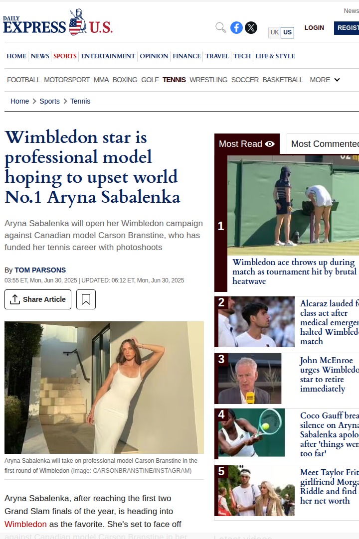 Can Branstine Shock Sabalenka at SW19?