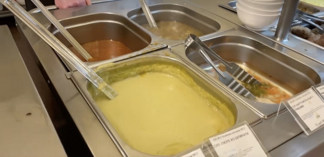 What do Russian university canteens offer?