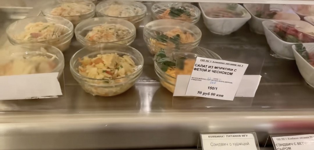 What do Russian university canteens offer?