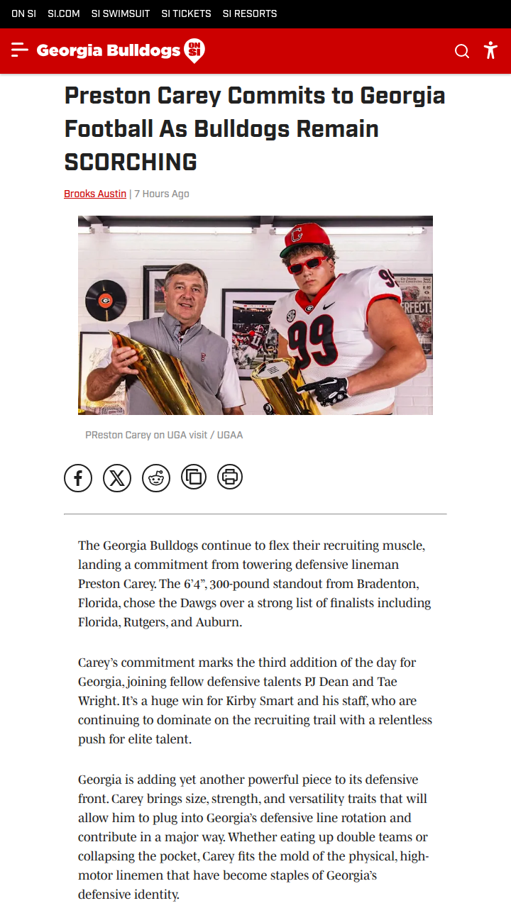 Bulldogs Land Another Beast: Carey Joins the Pack