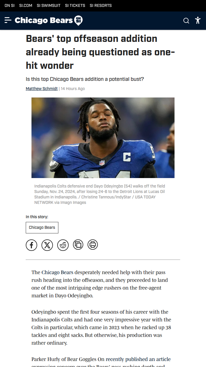 Is Odeyingbo the Real Deal for Da Bears?