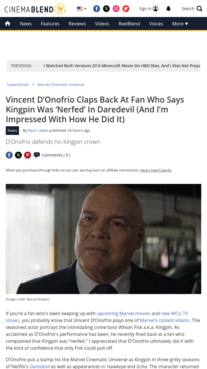 Kingpin 'Nerfed'? D’Onofrio’s Epic Response 🔥