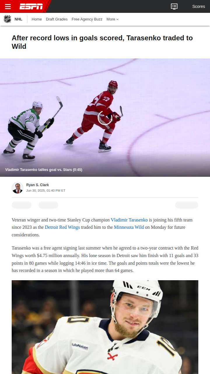 Wild Land Tarasenko: Can He Spark the Offense?
