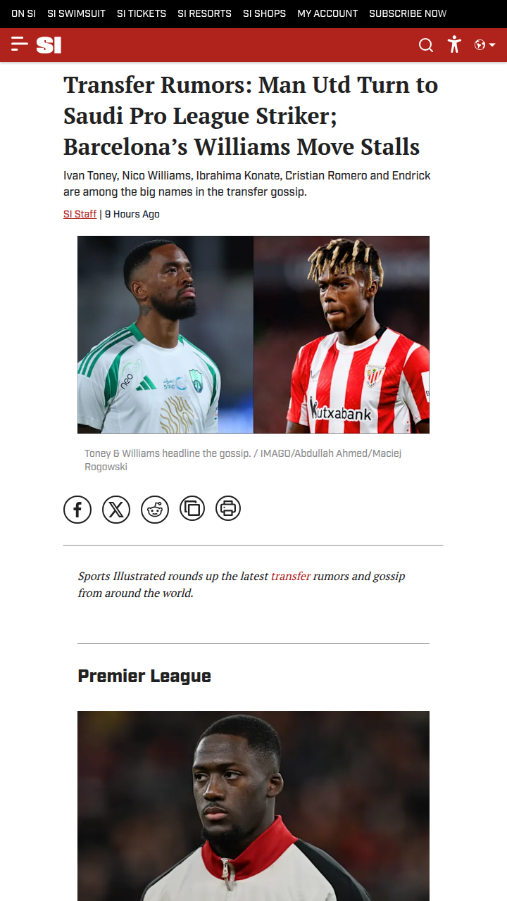 Red Devils Eye Toney After Mbeumo Setback