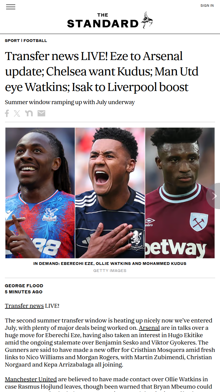 Isak to Anfield? Liverpool’s Striker Saga Heats Up