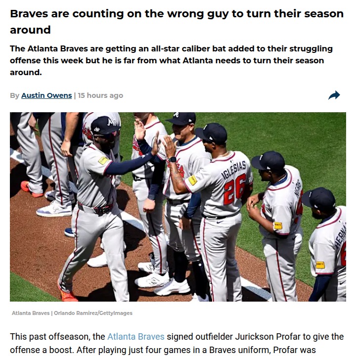 Is Profar Really the Braves’ Savior?