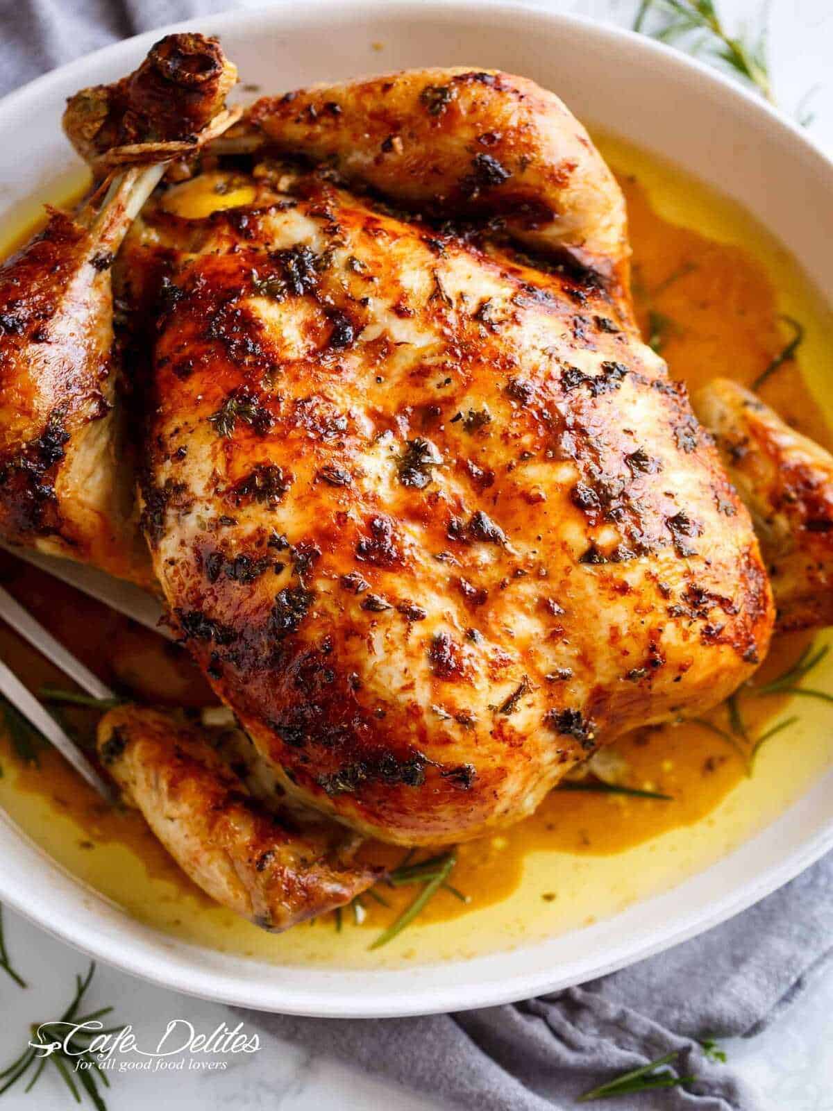 Herb Butter Roasted Chicken That’s Actually Simple