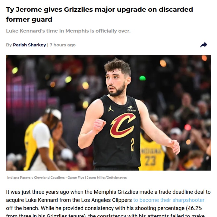 Ty Jerome: Grizzlies’ New Secret Weapon?