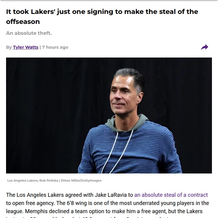 Lakers Snag LaRavia: Offseason’s Biggest Steal?