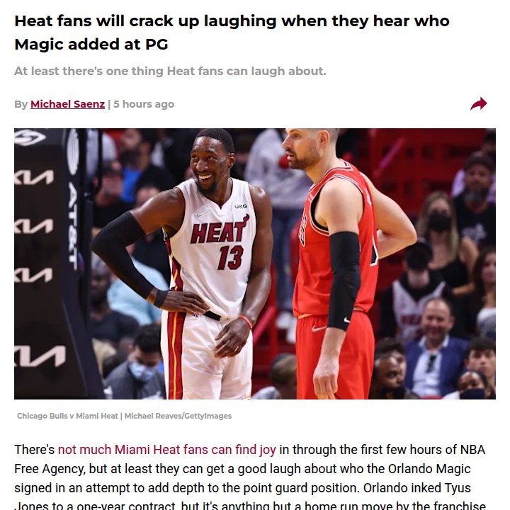 Magic’s PG Move: Heat Fans React 😂