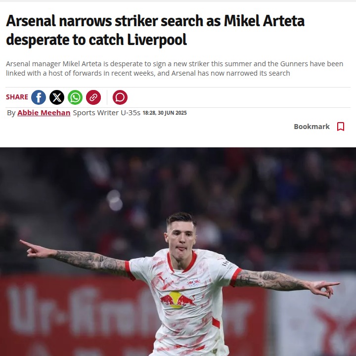 Gunners’ Striker Hunt: Sesko or Gyokeres Next?
