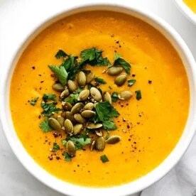 Cozy Butternut Squash Soup in rainy days