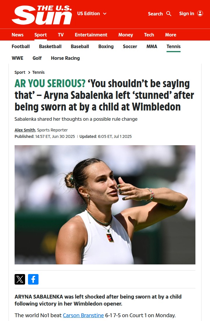 Sabalenka’s Viral Moment Sparks Wimbledon Drama