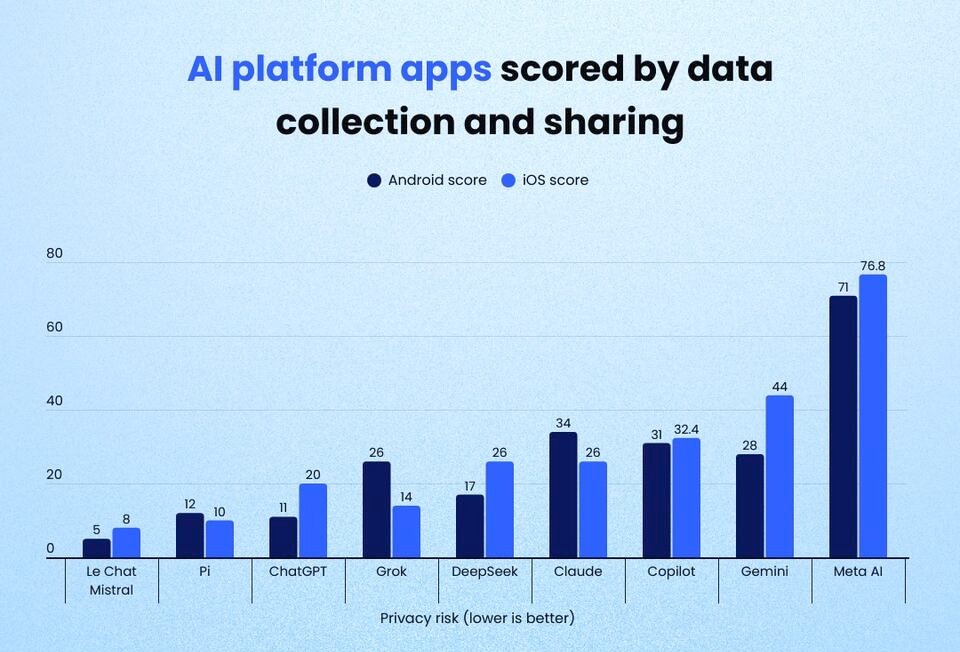 Which AI Chatbot Guards Your Data Best?