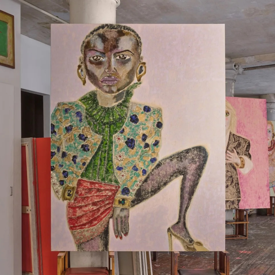 Saint Laurent’s Runway Finds Its Canvas in Francesco Clemente’s Vivid Portraits