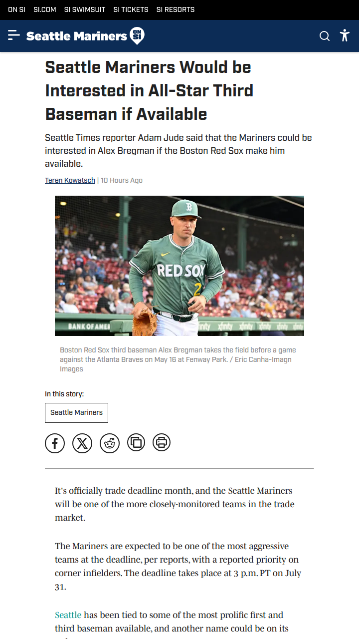 Could Bregman Really Join the M's?