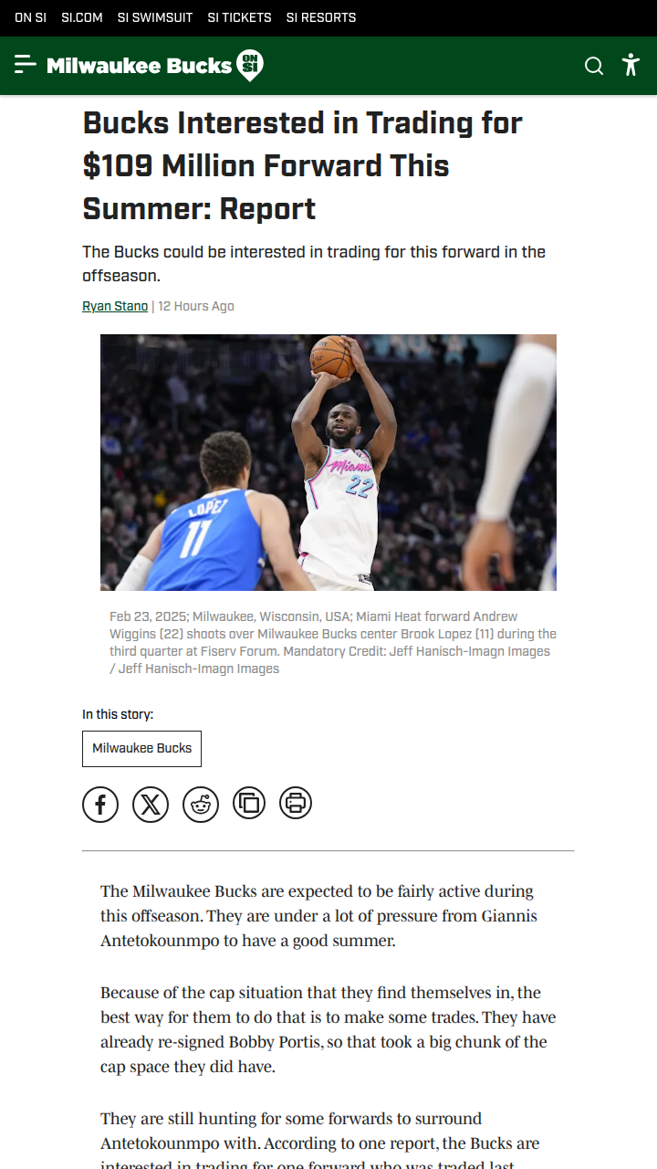 Could Wiggins Be Giannis’ New Wingman?