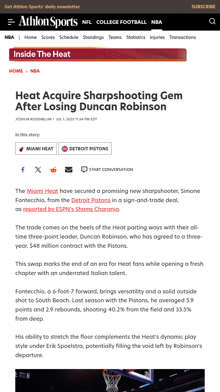 Fontecchio Era Begins: Heat Fans React