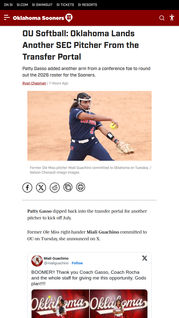 Sooners Stack the Circle: Guachino Joins Berzon