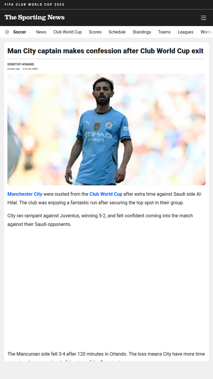Silva Speaks Out After City’s Shock Exit