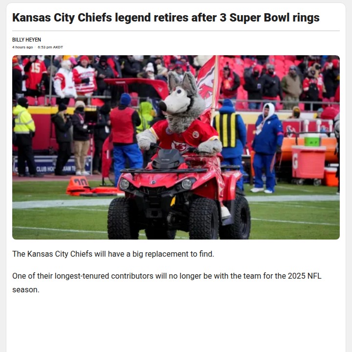KC Wolf Hangs Up the Suit After 35 Years