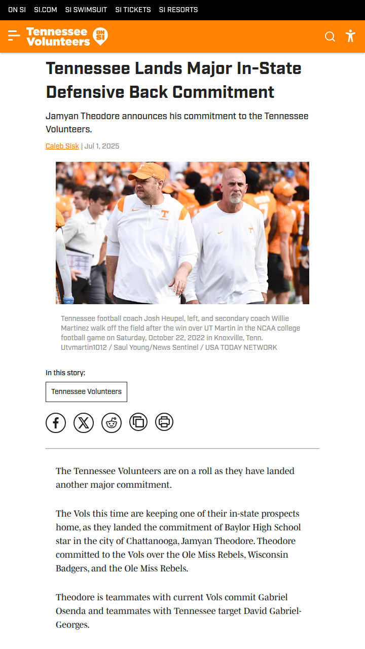 Vols Keep Ball Hawk Jamyan Home!