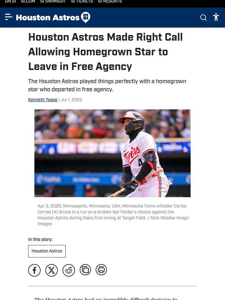Astros’ Gamble on Peña Pays Off Big Time