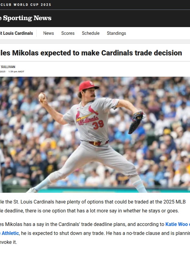 Mikolas Flexes No-Trade Power—Cards Stuck?