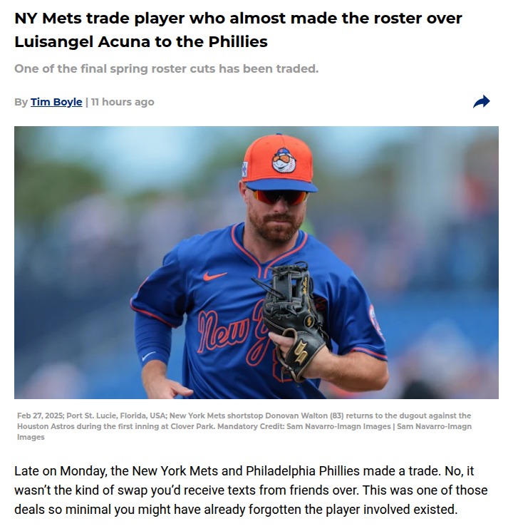 Did Mets Miss Out by Picking Acuna Over Walton?